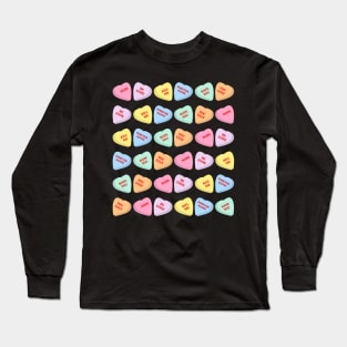 Negative Conversation Hearts Long Sleeve T-Shirt